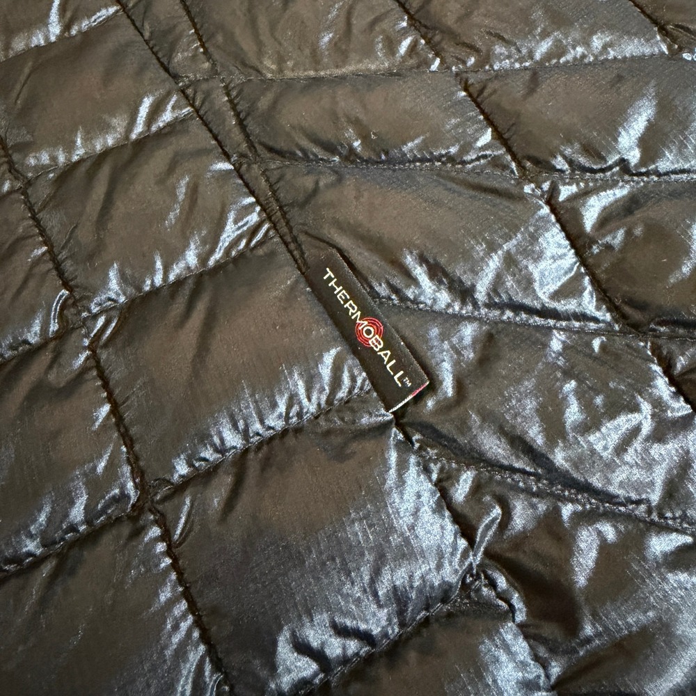 The North Face ThermoBall Vest Womens Small Black Quilted Puffer Full Zip - Picture 6 of 8